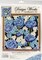 Design Works Needlepoint Kit 12"X12"-Blue Roses-Stitched In Yarn